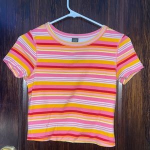 cropped right fitting top